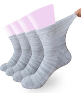 Aisesine women's diabetic ankle socks with mesh top for moisture control and all-day comfort.