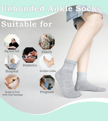 Aisesine women's diabetic quarter socks breathable fabric for all-day wear