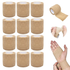 AISUNOUTDOOR cohesive bandage wrap roll showing secure, breathable compression for first aid