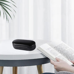 AITIME case with integrated mirror for quick lens care on the move.