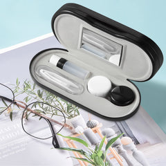 AITIME travel-ready glasses case with dual compartments for easy organization.