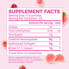 AiVital Women berry gummies closeup highlighting 5g creatine per serving for muscle support