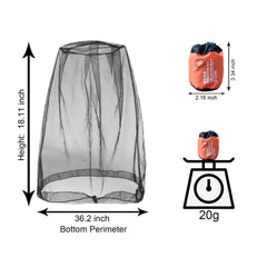 Ajedrmy head net hood for fishing keeps bugs away while you cast.