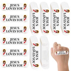 AKAIXI Jesus Bandages pack front shows 60-count daily care.