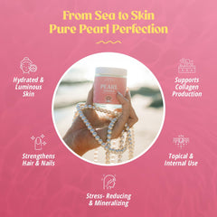 Akasha Pearl Powder spoon measures an easy portion for drinks or skincare