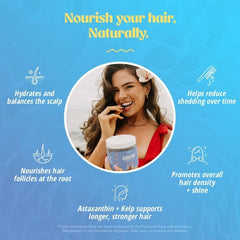 Akasha Grow Hair & Beauty Gummies close-up gummies with fruity texture
