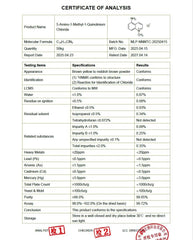 Akersunder powder form of 5-amino-1-methylquinolin-1-ium chloride ready for lab prep.