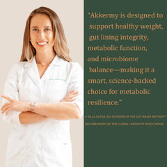 Akkermy capsules close-up highlighting 100 million cells per capsule for consistent support