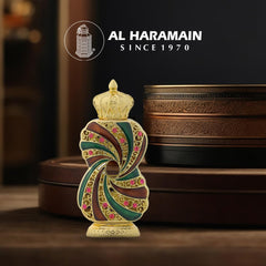 Al Haramain Tanasuk close-up of rose notes highlighting floral freshness for daily use.