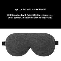 ALASKA BEAR blackout eye mask provides 100% darkness for deep rest.