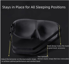 ALASKA BEAR sleep mask light-blocking design enhances darkness for restful nights.