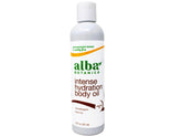 Alba Botanica Kukui Nut Massage Oil bottle pour for long-lasting moisture