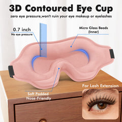 Albatross Health New England eye mask memory foam with air holes supports comfortable wear.