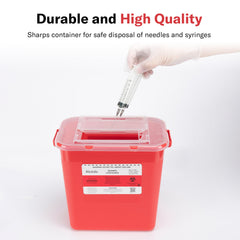 Alcedo Sharps Container clear lid view aids quick fill level checks.