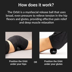Aletha hip flexor release ball travel-friendly design for on-the-go relaxation.