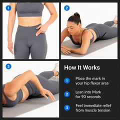 Aletha The Mark Original Hip Hook - psoas release aids smoother movement.