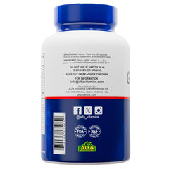ALFA VITAMINS ALFLEXIL label and ingredients highlight key components.