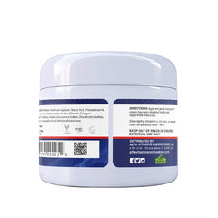 Texture of ALFLEXIL fast-absorbing cream showing non-greasy finish.