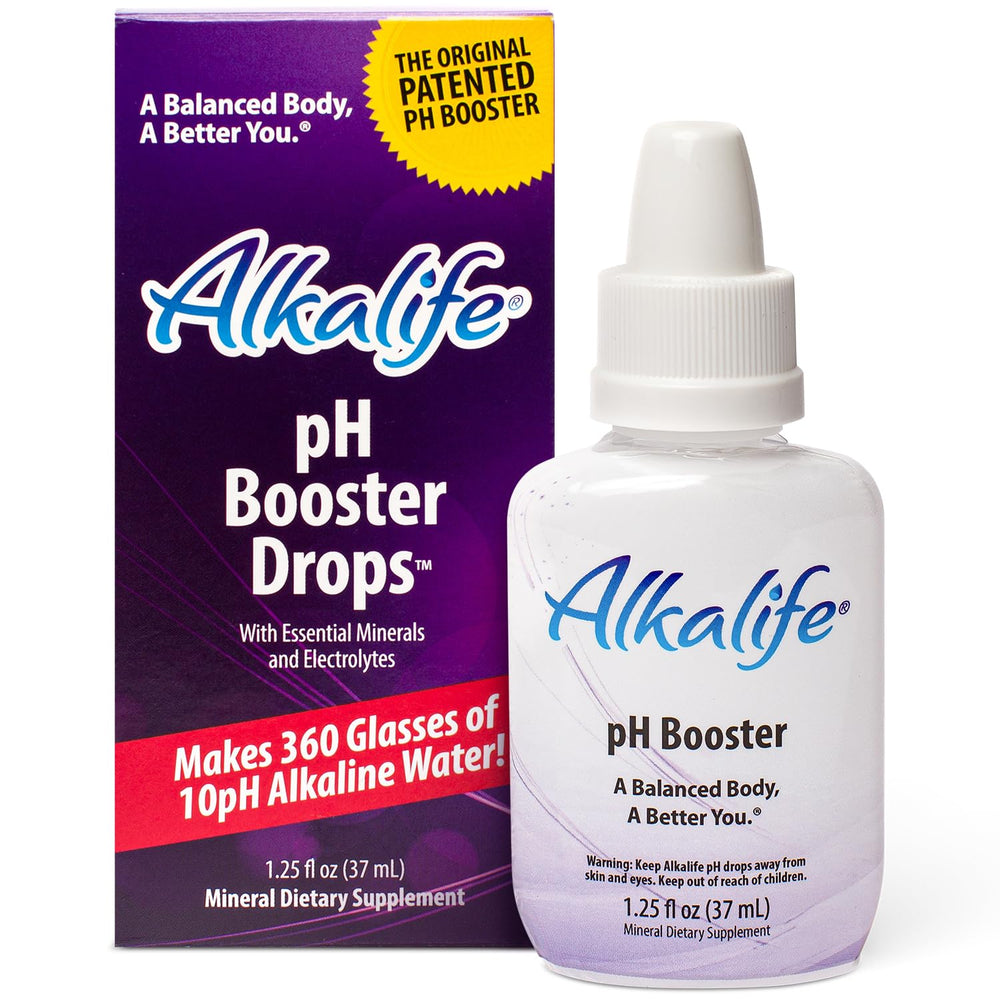 Alkalife pH Booster Drops bottle for daily hydration and balance.