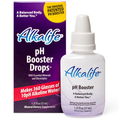 Alkalife pH Booster Drops bottle for daily hydration and balance.