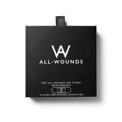ALL-WOUNDS flexible fabric bandages in assorted sizes provide versatile wound protection.