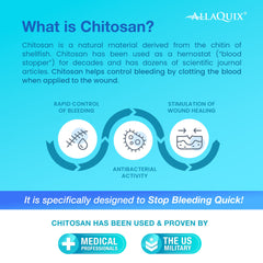 AllaQuix chitosan fibers close-up highlighting advanced wound dressing technology.