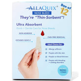 AllaQuix Nose Bleed Stopper box of 12 for quick, clean relief.