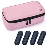 ALLCAMP Insulin Cooler bag front view keeps medications organized during travel.