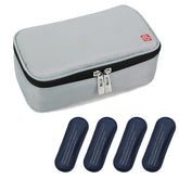 ALLCAMP insulin cooler travel case front view, compact and easy to carry.