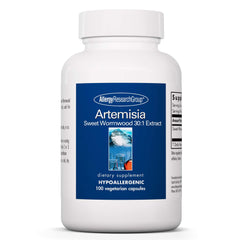 Allergy Research Group Artemisia dietary supplement bottle with hypoallergenic formula for daily use.