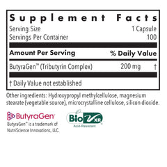 Allergy Research Group ButyrEn capsules closeup highlights vegetarian capsules for clean digestion support