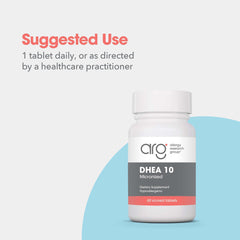 Allergy Research Group DHEA soy-free vegan tablet suitable for sensitive diets.