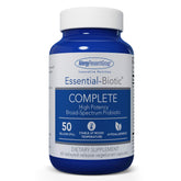 Allergy Research Group Essential-Biotic bottle pour highlighting 50B CFU strength for gut health
