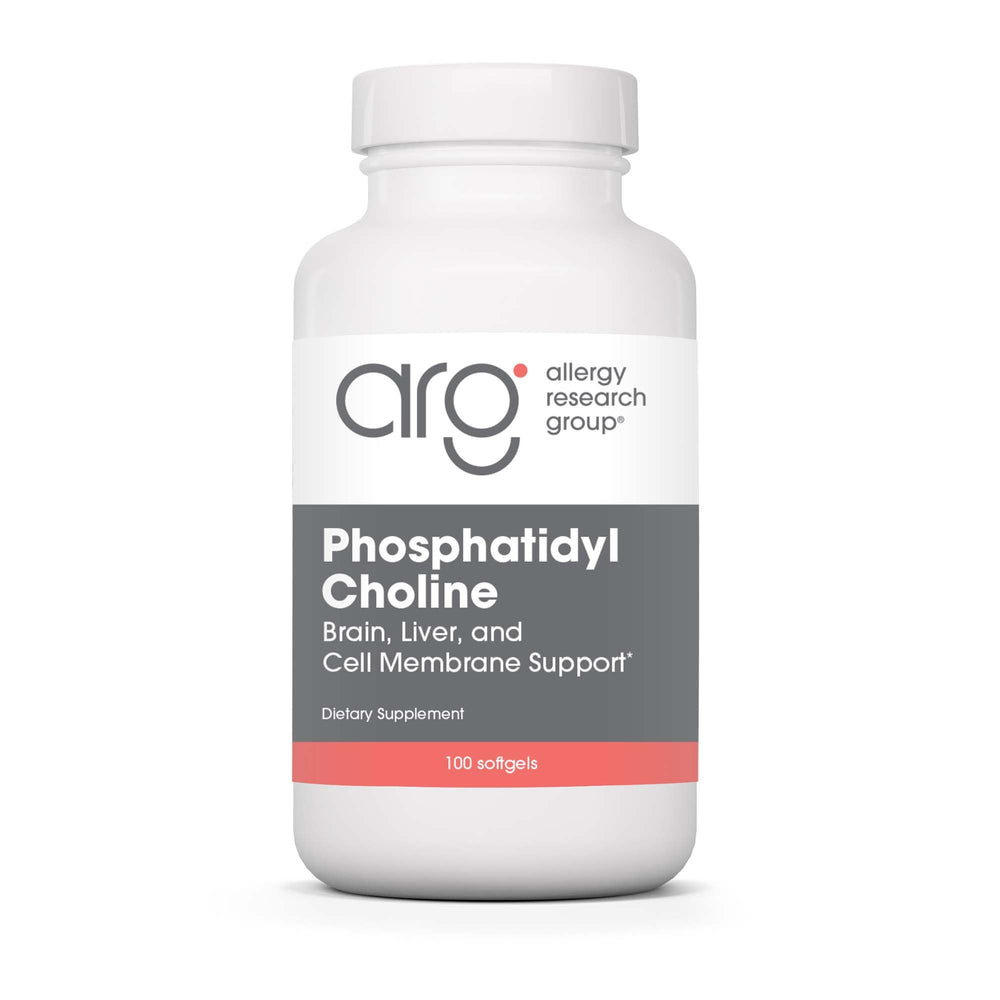 Allergy Research Group phosphatidylcholine softgels bottle supporting liver function and digestion