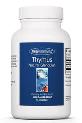 Allergy Research Group Thymus Supplement thymus tissue ovine capsule supports immune balance.