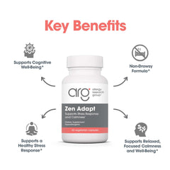Zen Adapt bottle on a desk, ideal for daily stress management