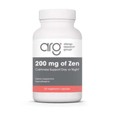 Allergy Research Group Zen bottle front shows the GABA L-Theanine calm formula for day and night