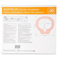 Close-up of absorbent core in Allevyn Life sacral dressing for exudate management