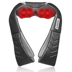 Alliggic shiatsu neck massager with deep kneading for shoulder relief.