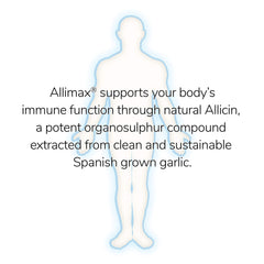 ALLIMAX Allimax Pro packaging design communicates Spanish garlic origin.