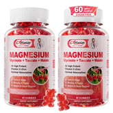 Alliwise 2-pack magnesium glycinate gummies bottle front for daily relaxation and sleep support