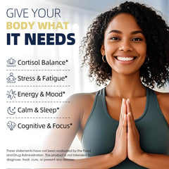 Alliwise Cortisol ashwagandha-rhodiola blend highlights herbal synergy for daily resilience.