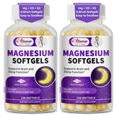 Alliwise magnesium glycinate softgels in a 2-pack bottle for easy daily support