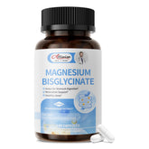 Alliwise Magnesium Glycinate Capsules bottle view, highlighting high absorption for daily use.