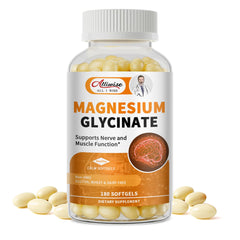 Alliwise magnesium softgels bottle highlighting easy absorption for daily use.