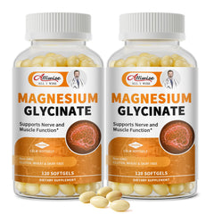 Alliwise magnesium glycinate softgels bottle pour supports nightly calm