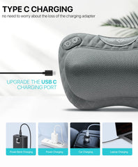 ALLJOY 3D shiatsu massage nodes for targeted neck and back comfort