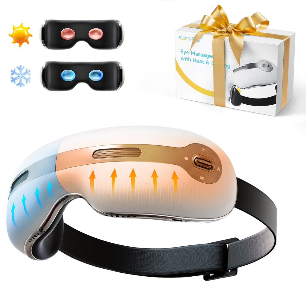 AllJOY Eye Massager with heat compress for soothing warmth and eye comfort