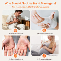 ALLJOY hand massager air-pressure mode promotes circulation and relaxation.