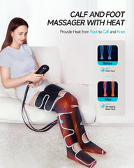 ALLJOY leg massager delivers 360-degree surround massage for customizable relief.